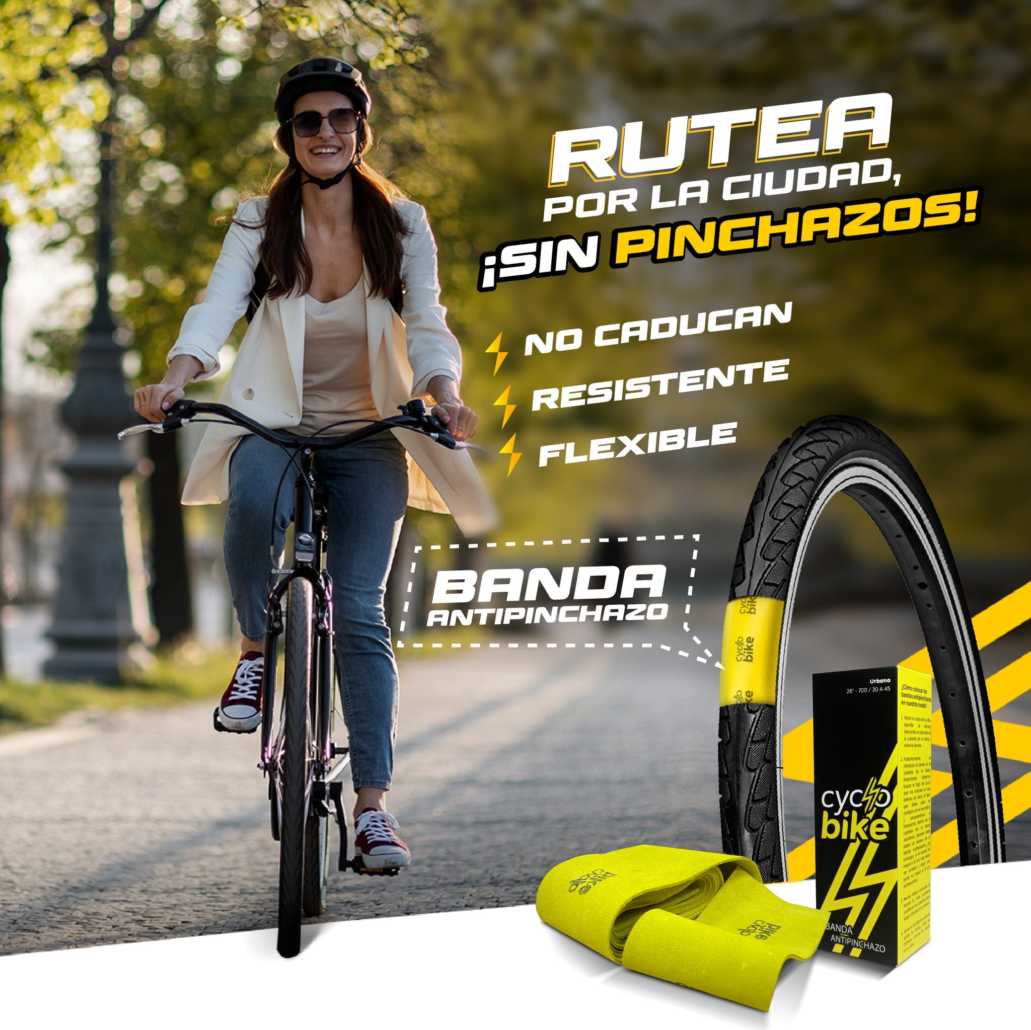 PACK BANDA ANTIPINCHAZO CYCLOBIKE-MTB