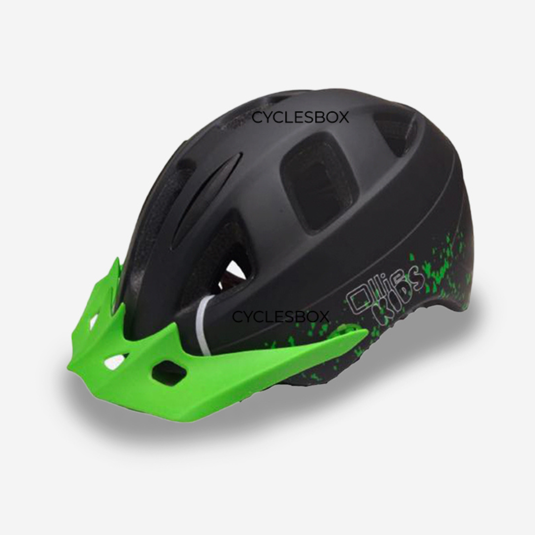 CASCO URBANO KIDS-NEGRO CON VERDE