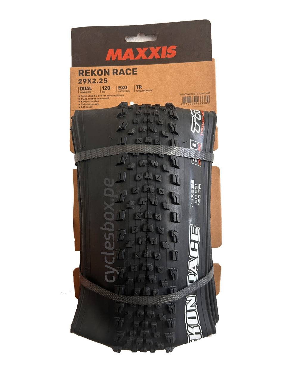 LLANTA MAXXIS MTB REKON RACE EXO/TR 120 TPI 60PSI- 29X2.25