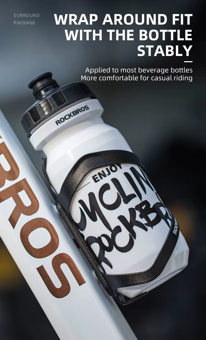PORTABOTELLA ROCKBROS ALUMINIO - NEGRO