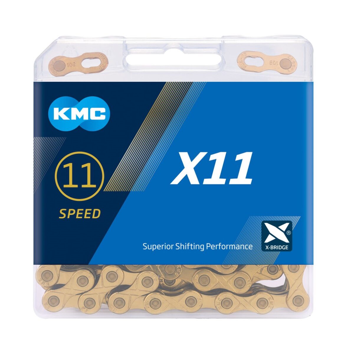 CADENA KMC X11 1/2″X11/128″ 118L DORADO